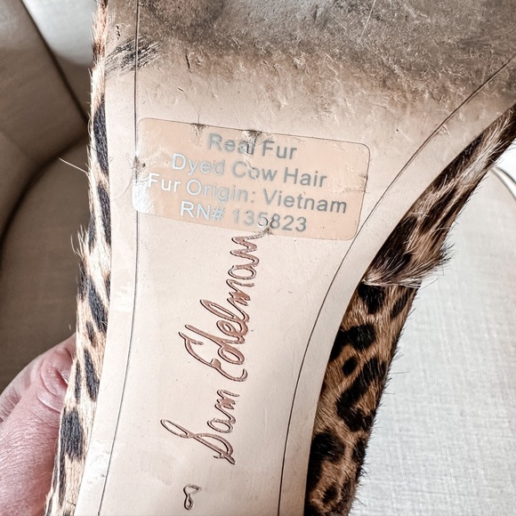 Sam Edelman Stillson Leopard Calf-Hair Pumps - SIZE 8 - Picture 11 of 12